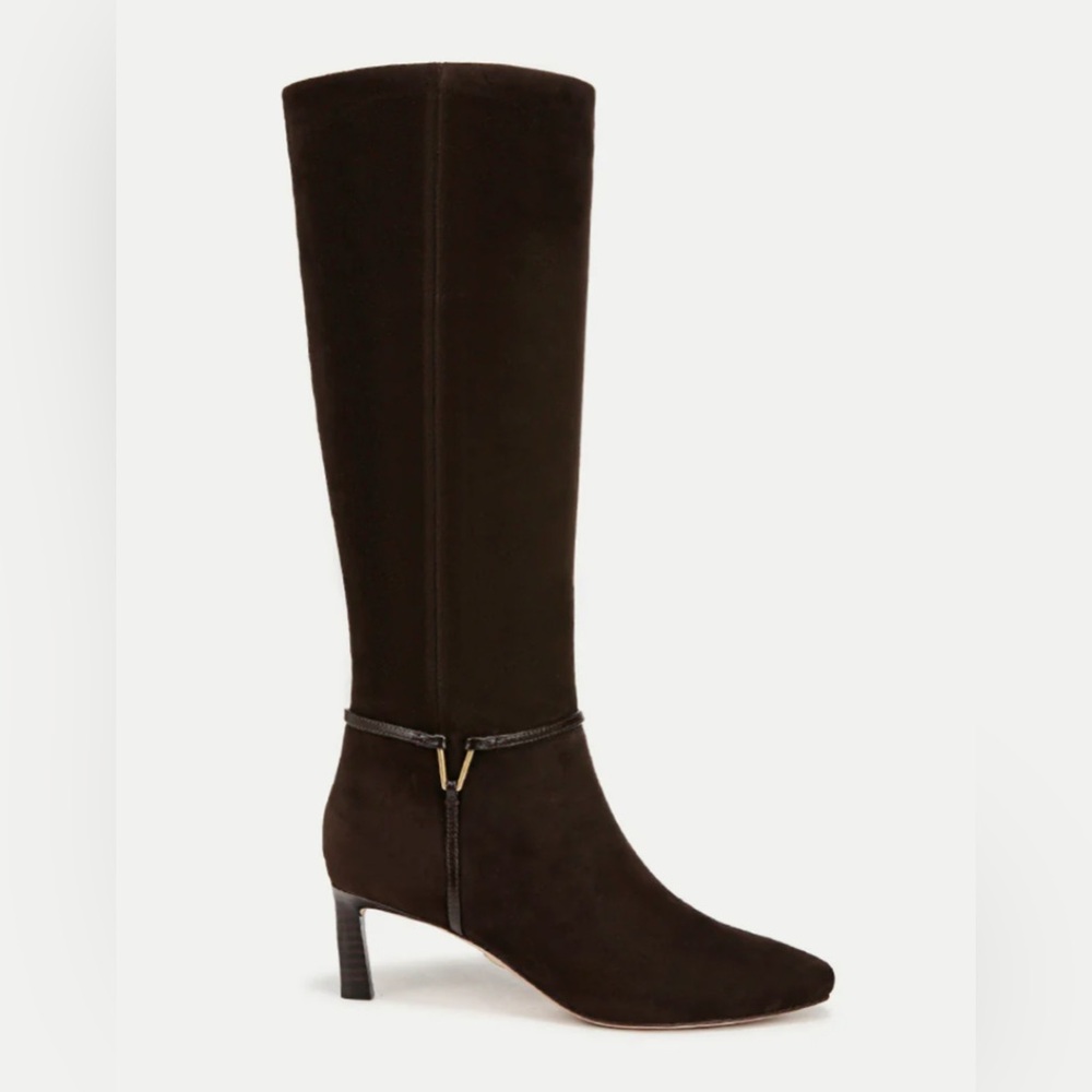 Veronica Beard Chocolate Heeled Boots